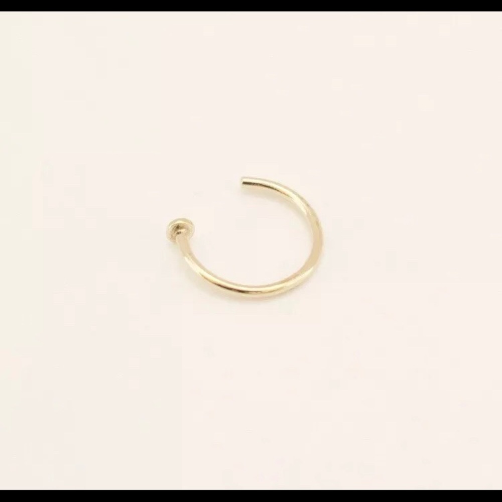 14k Yellow Gold Nose Ring